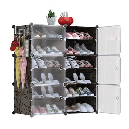 Shoe Rack Organizer with Transparent Doors - A-1 Thread Vault