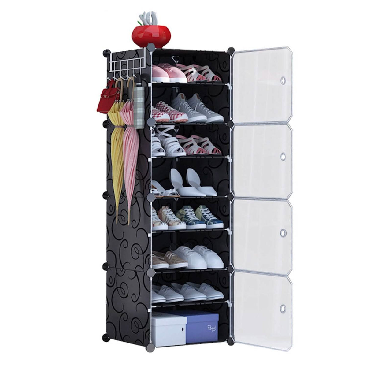 Shoe Rack Organizer with Transparent Doors - A-1 Thread Vault