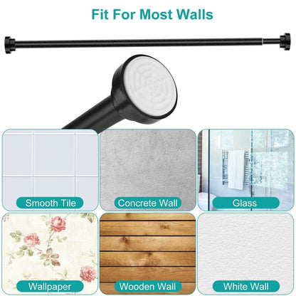 Shower Curtain Rod Adjustable Tension - A-1 Thread Vault