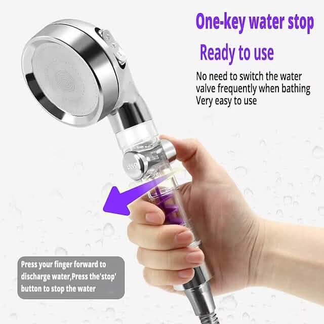 Shower Head High Pressure 3-Function SPA Shower Head - A-1 Thread Vault
