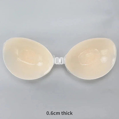 Silicone Bra Invisible Push Up Sexy Strapless Bra Stealth Adhesive Backless Breast Enhancer for Women Sticky Wedding Bikini Bras - A-1 Thread Vault