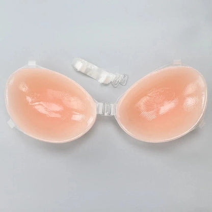 Silicone Bra Invisible Push Up Sexy Strapless Bra Stealth Adhesive Backless Breast Enhancer for Women Sticky Wedding Bikini Bras - A-1 Thread Vault