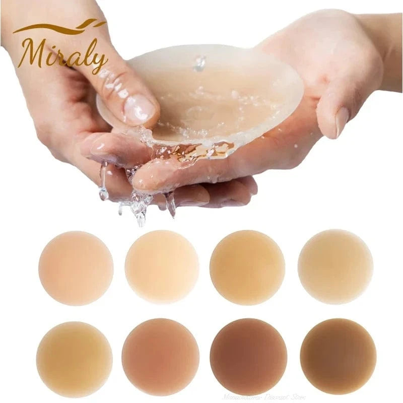 Silicone Nipple Cover Liners Adhesive Breast Boob Tape Invisible Chest Stickers For Women Sticky Bra Pads Intimate Accessories - A-1 Thread Vault