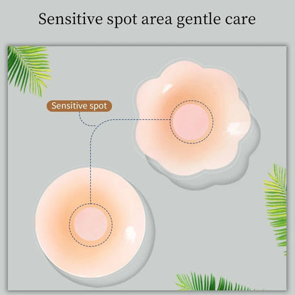 Silicone Nipple Cover Reusable Women Bra Sticker Breast Petal Strapless Lift up Bra Invisible Boob Pads Chest Pasties Intimates - A-1 Thread Vault