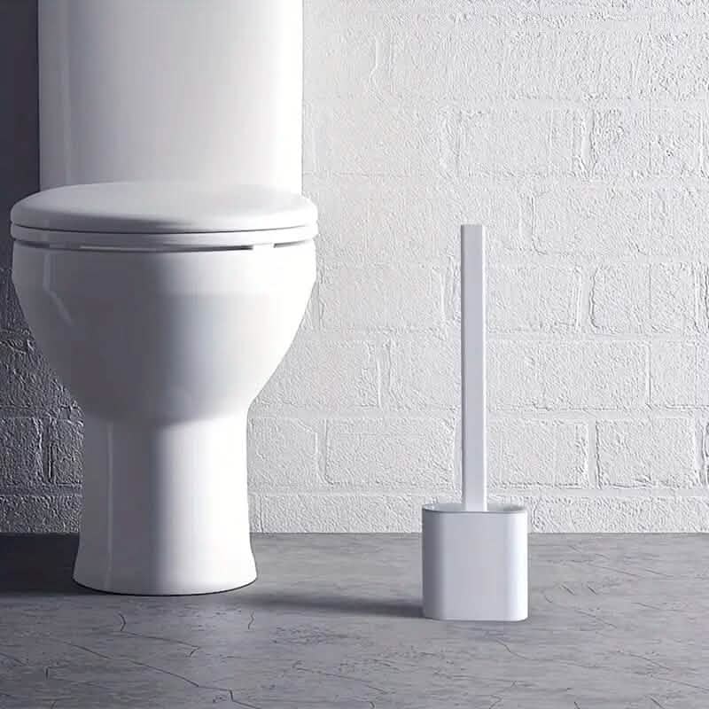 Silicone Toilet Brush with Long Holder Set - A-1 Thread Vault