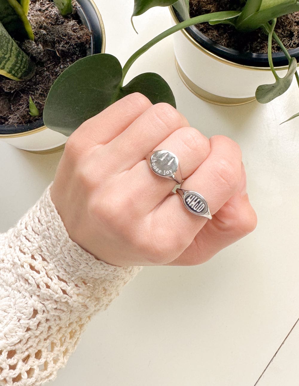 Silver Choose Joy Ring - A-1 Thread Vault