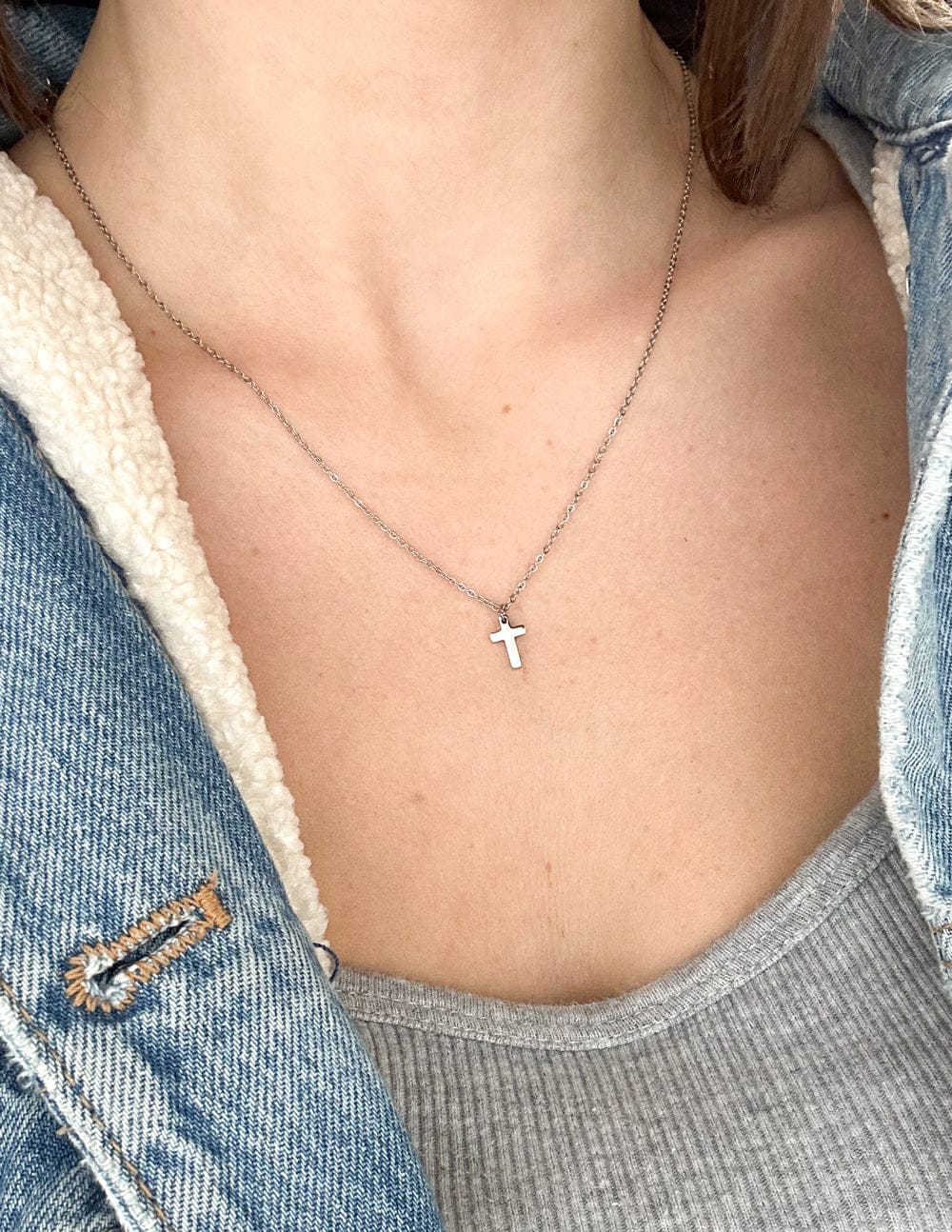 Silver Cross Necklace - A-1 Thread Vault