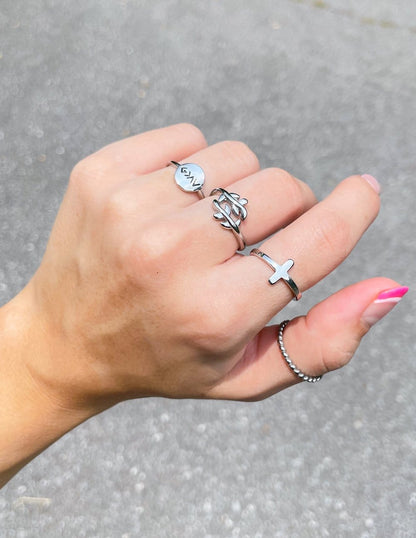 Silver Cross Ring - A-1 Thread Vault