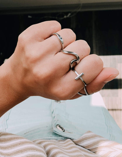 Silver Cross Ring - A-1 Thread Vault
