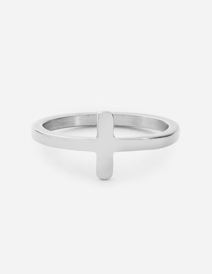 Silver Cross Ring - A-1 Thread Vault