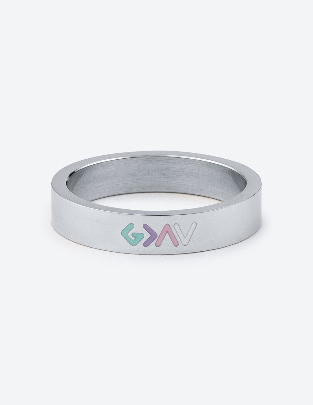 Silver Enamel Highs and Lows Ring - A-1 Thread Vault