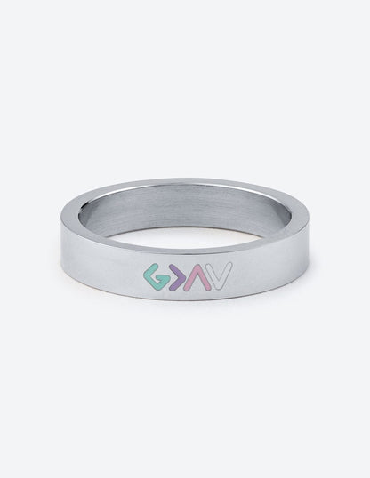Silver Enamel Highs and Lows Ring - A-1 Thread Vault