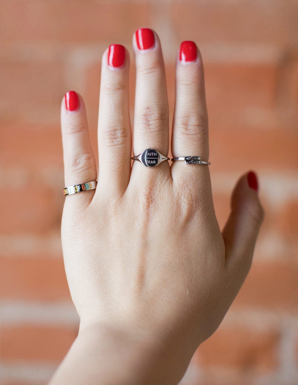 Silver Faith Over Fear Ring - A-1 Thread Vault