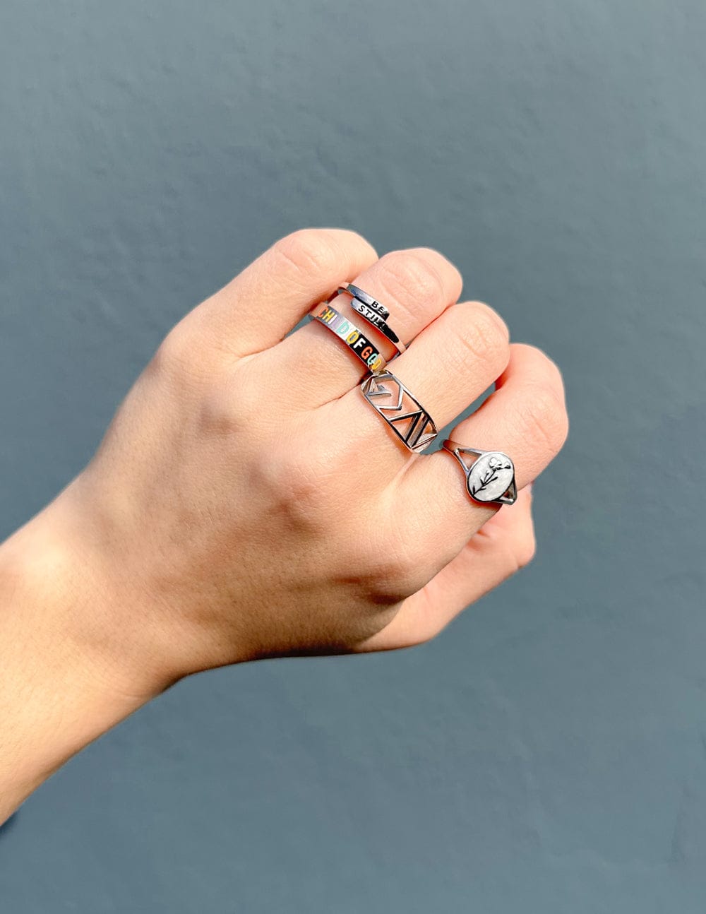 Silver Highs and Lows Statement Ring - A-1 Thread Vault