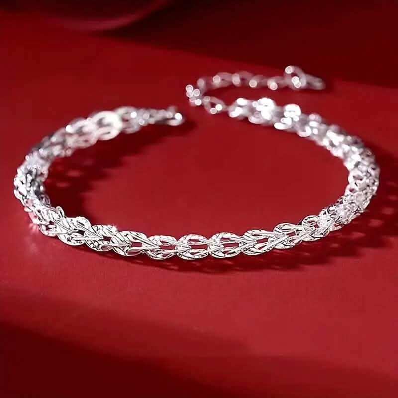 Silver Ultra Sparkle Glitter Bracelet - A-1 Thread Vault