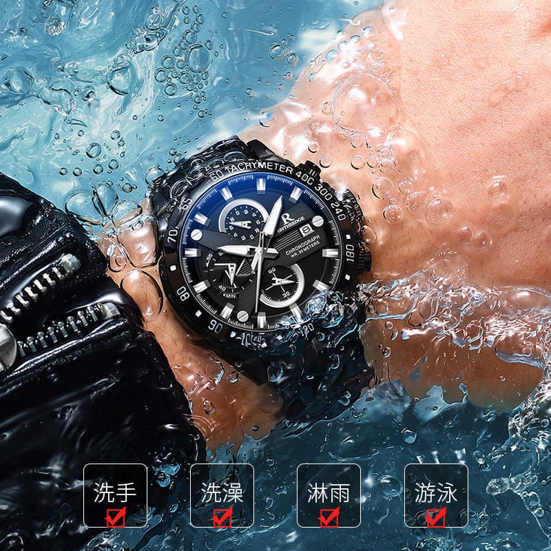 Simple Mens Watch Water-resistant Quartz Watch - A-1 Thread Vault