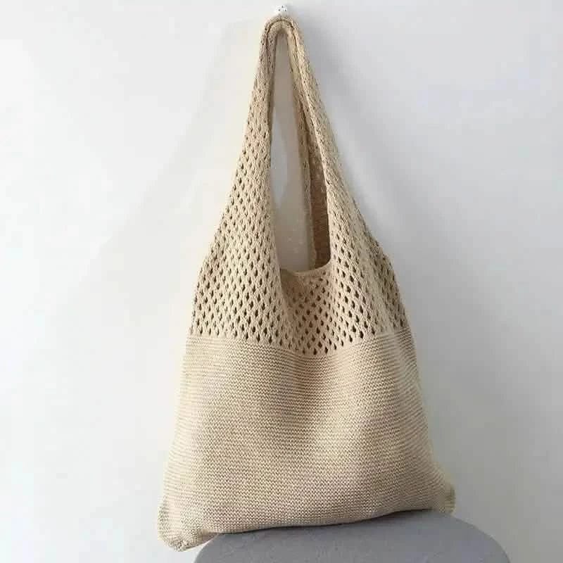 Simple Retro Hollow Crochet Bag - A-1 Thread Vault