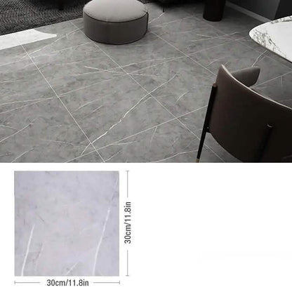 Simulated Thick Marble Tile Floor Self-adhesive Sticker - A-1 Thread Vault