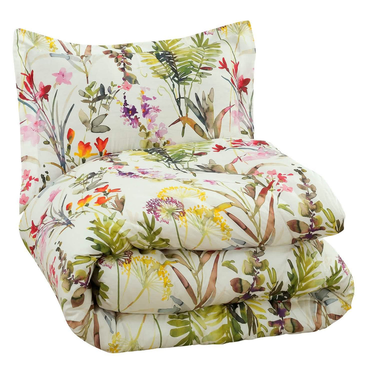 Sloane Street Arboretum Floral Comforter Set - A-1 Thread Vault