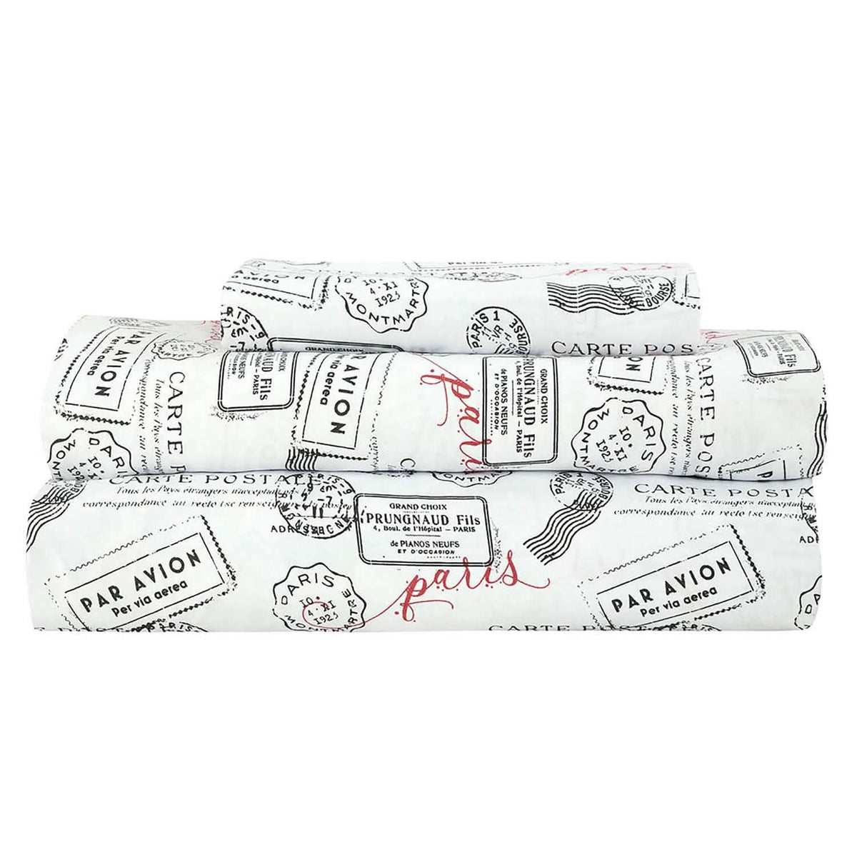 Sloane Street Paris Rose Eiffel Tower Reversible Bed in a Bag - A-1 Thread Vault