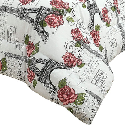 Sloane Street Paris Rose Eiffel Tower Reversible Bed in a Bag - A-1 Thread Vault