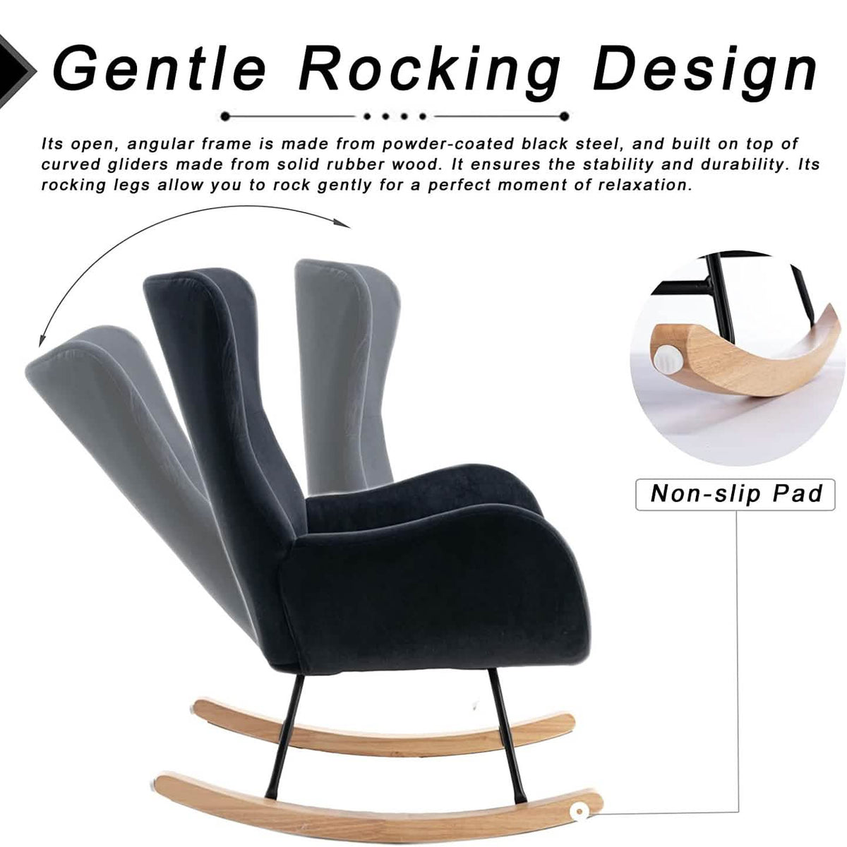 Small Rocking Accent Chair - A-1 Thread Vault