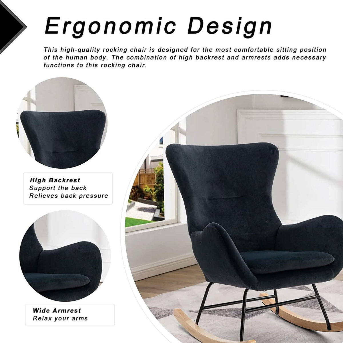 Small Rocking Accent Chair - A-1 Thread Vault