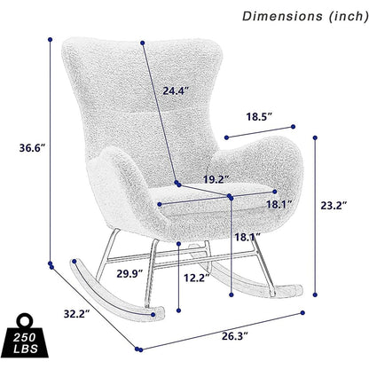 Small Rocking Accent Chair - A-1 Thread Vault