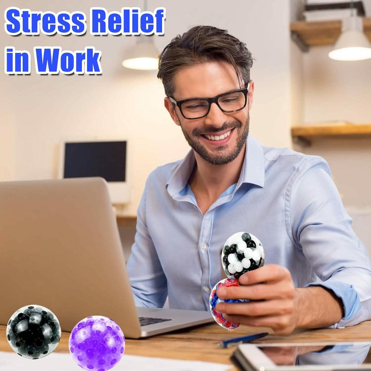 Small Sensory Balls for Adults Stress Relief - A-1 Thread Vault