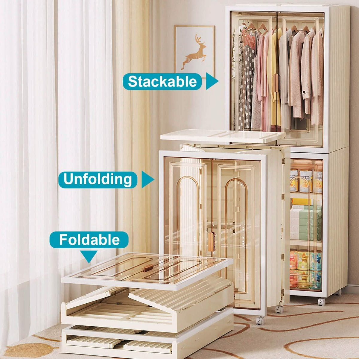 Small Wardrobe Closet with Magnetic Design - A-1 Thread Vault