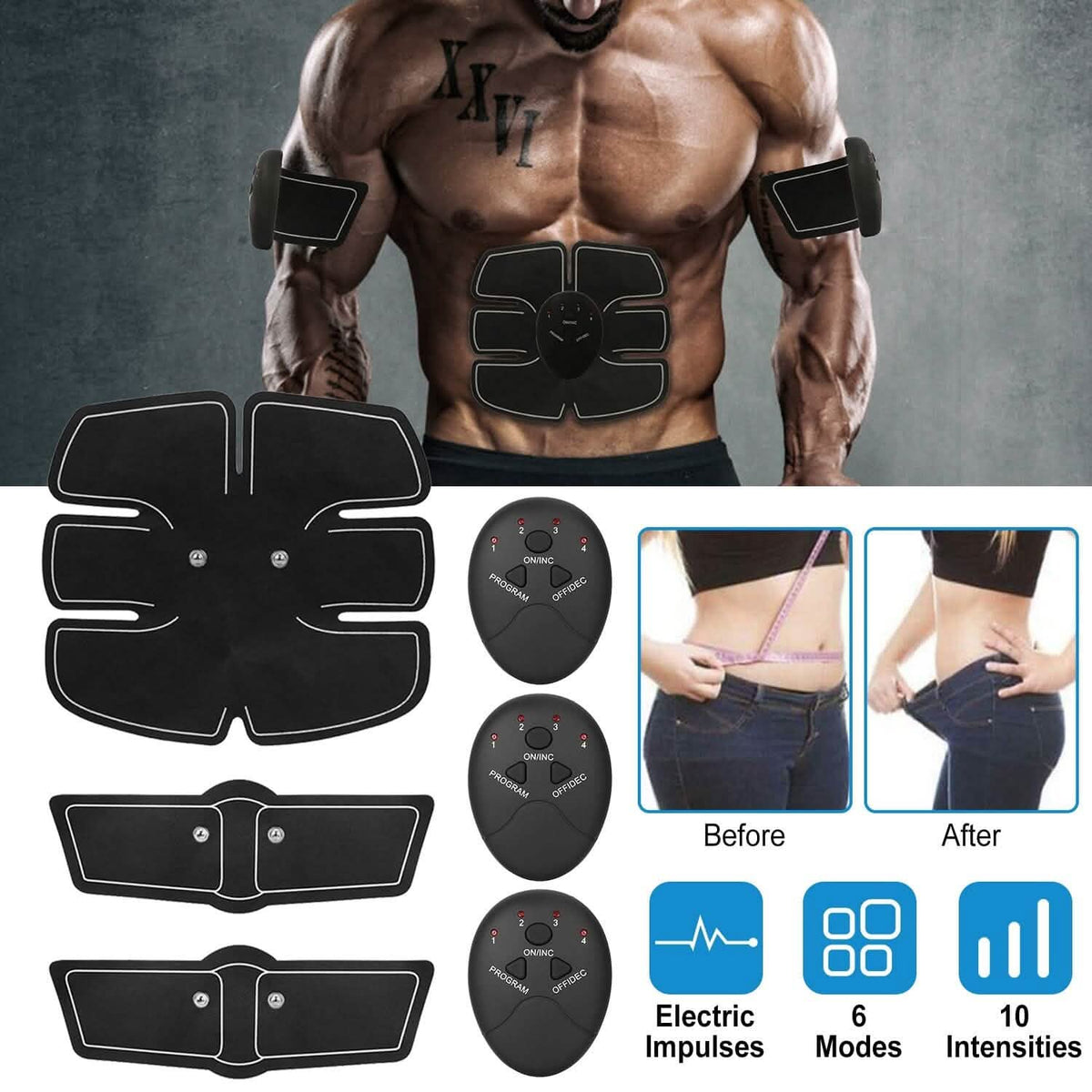 Smart Abs Stimulator Muscle Toning Belt Trainer - A-1 Thread Vault