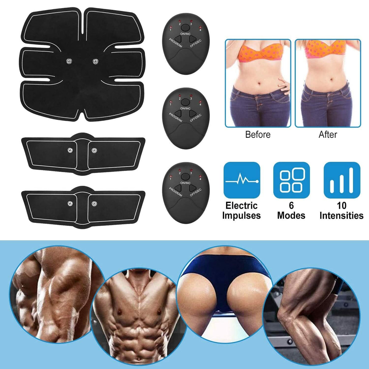 Smart Abs Stimulator Muscle Toning Belt Trainer - A-1 Thread Vault