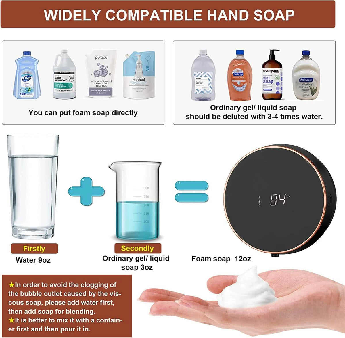 Smart Automatic Wall Mount Soap Dispenser Touchless - A-1 Thread Vault