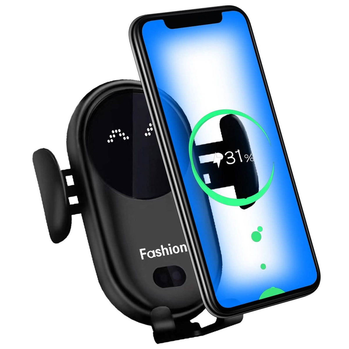 Smart Car Wireless Charger Auto Sensing Phone Holder 10W Qi Fast Charging Air Vent - A-1 Thread Vault