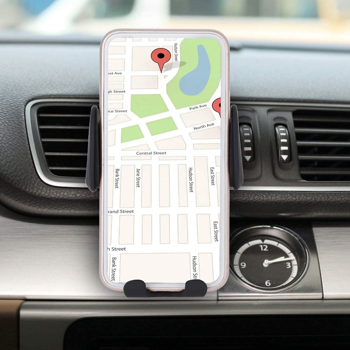 Smart Car Wireless Charger Auto Sensing Phone Holder 10W Qi Fast Charging Air Vent - A-1 Thread Vault