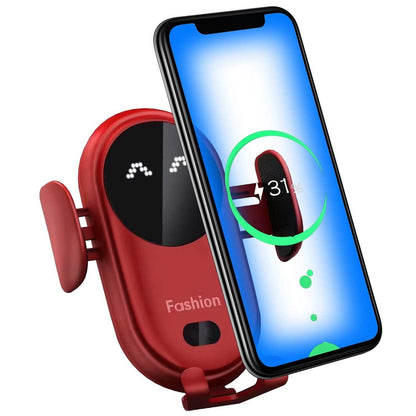 Smart Car Wireless Charger Auto Sensing Phone Holder 10W Qi Fast Charging Air Vent - A-1 Thread Vault
