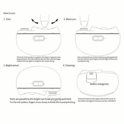 Smart Electric Nail Clipper with Anti-Pinch - A-1 Thread Vault