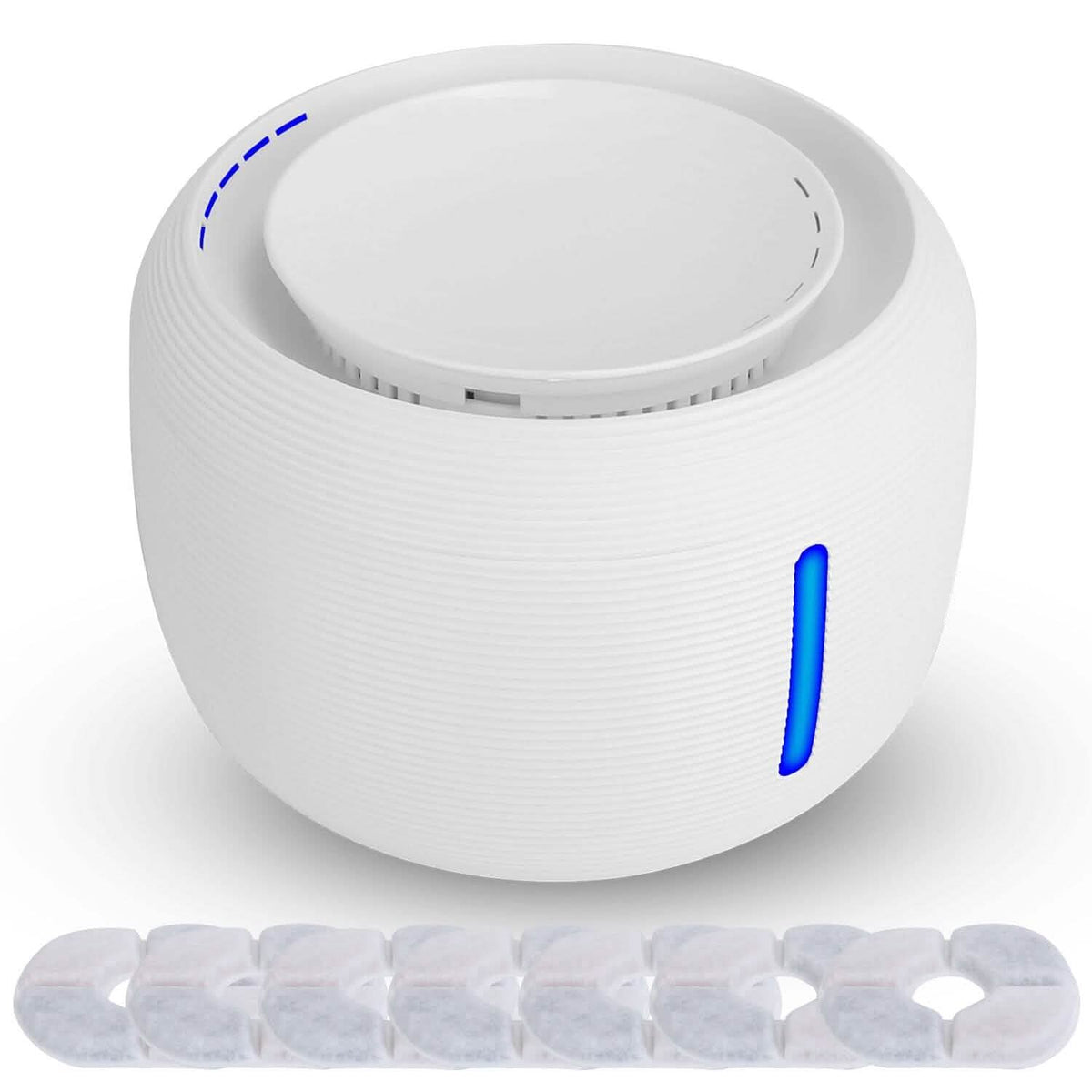 Smart Pet Drinking Fountain with LED Light 7-Pack Replaceable Water Filters - A-1 Thread Vault