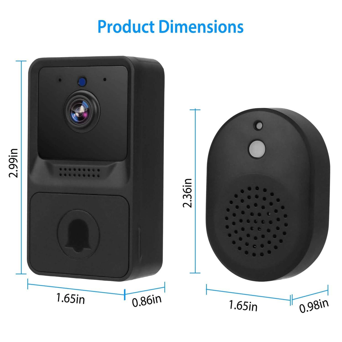 Smart Wireless WiFi Ring Doorbell - A-1 Thread Vault