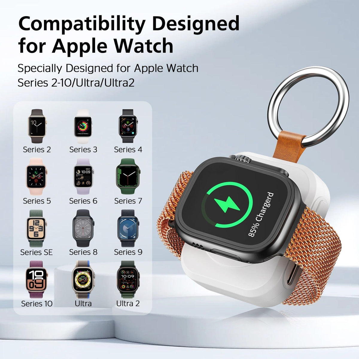 Smartwatch Portable Magnetic Wireless Charger - A-1 Thread Vault