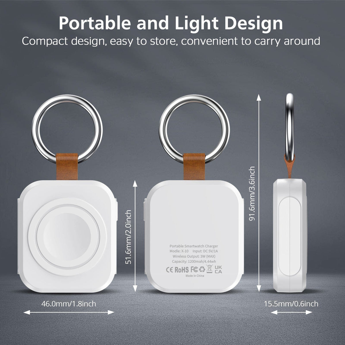 Smartwatch Portable Magnetic Wireless Charger - A-1 Thread Vault