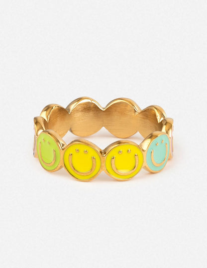 Smiley Enamel Ring - A-1 Thread Vault