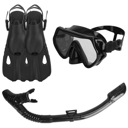 Snorkling Gear Mask Fin Set with Adjustable Swim Fins - A-1 Thread Vault