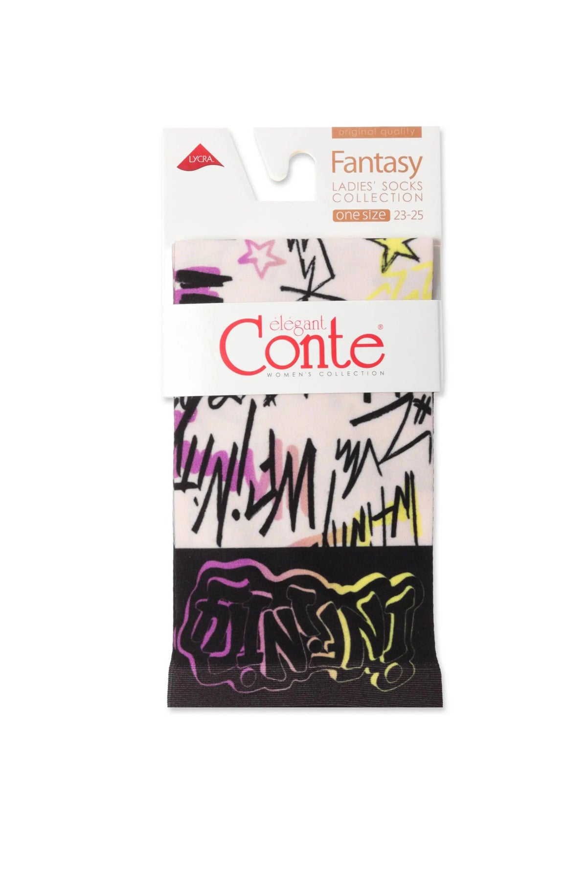 Socks Conte Fantasy 098 - With a Print - A-1 Thread Vault
