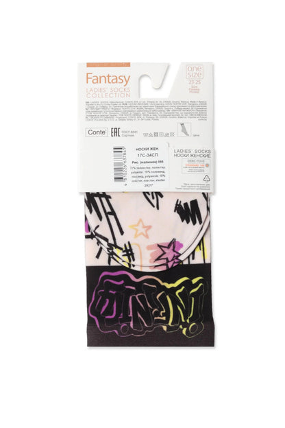 Socks Conte Fantasy 098 - With a Print - A-1 Thread Vault