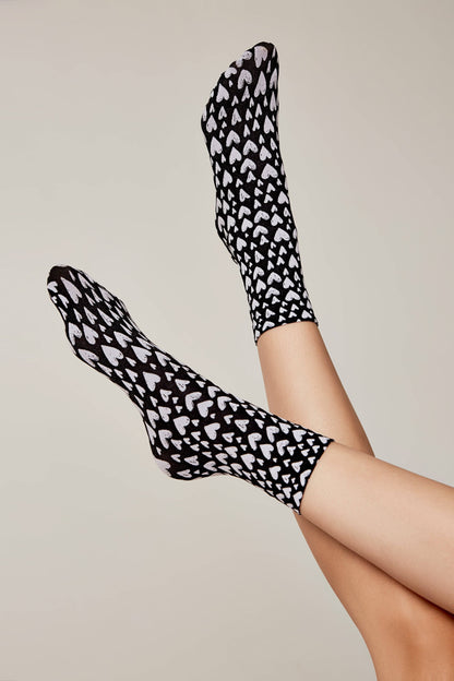 Socks Conte Fantasy - Heart Pattern - A-1 Thread Vault
