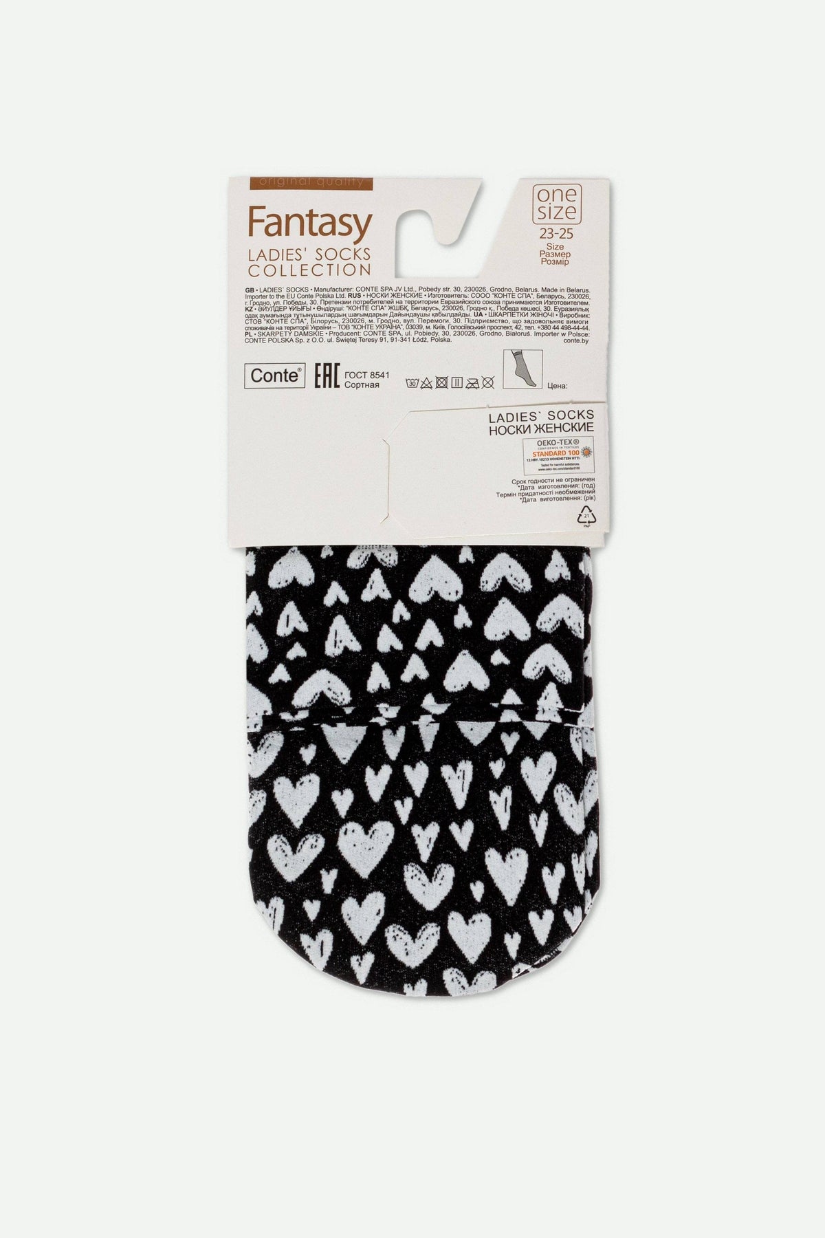 Socks Conte Fantasy - Heart Pattern - A-1 Thread Vault