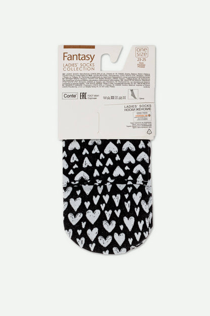 Socks Conte Fantasy - Heart Pattern - A-1 Thread Vault