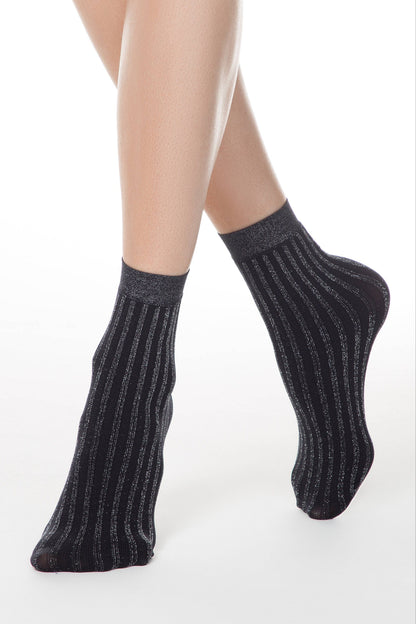 Socks Conte Fantasy - Lurex Stripe - A-1 Thread Vault