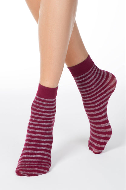 Socks Conte Fantasy - Shimmering Stripe - A-1 Thread Vault